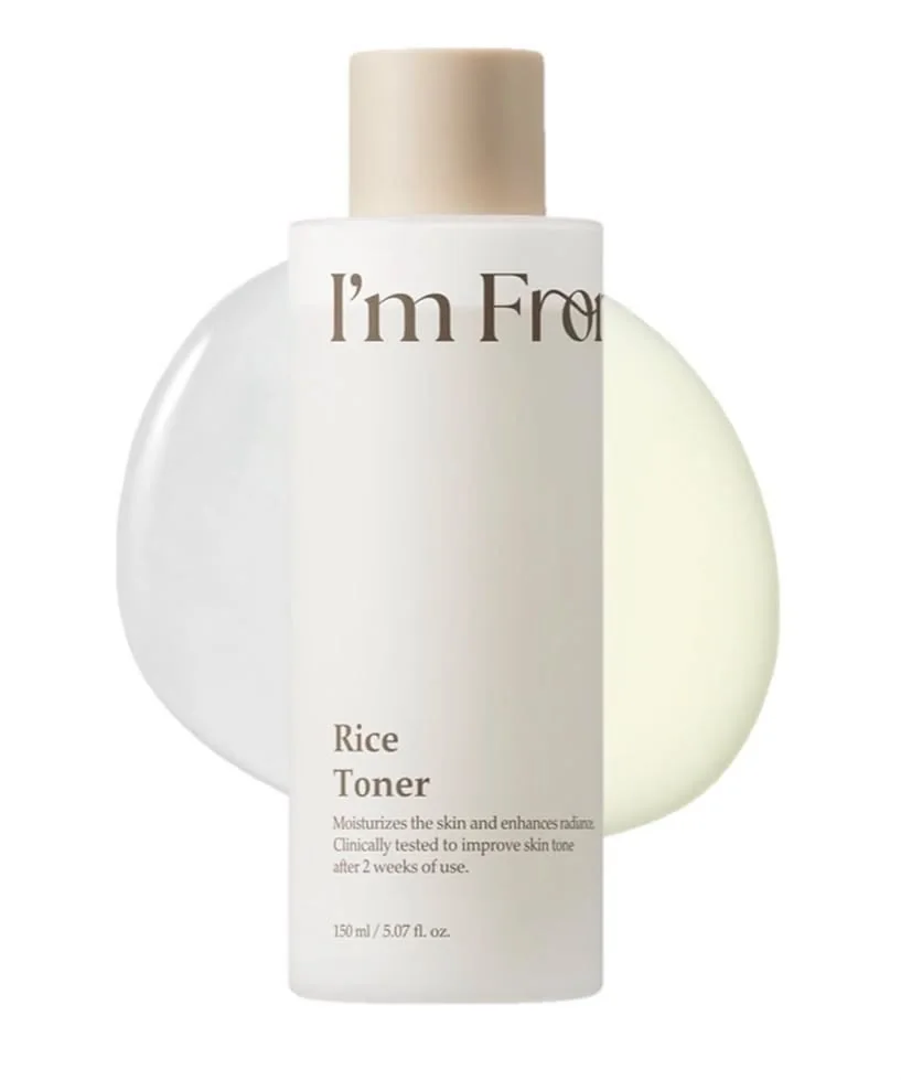 I’m from rice toner  ترطيب عميق ، لمعان قوي ، نظارة صحية