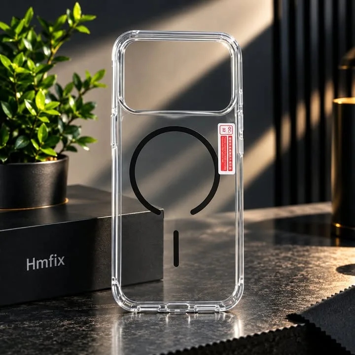 Coque MagSafe شفافة iphone 17 pro max ✨️🩶