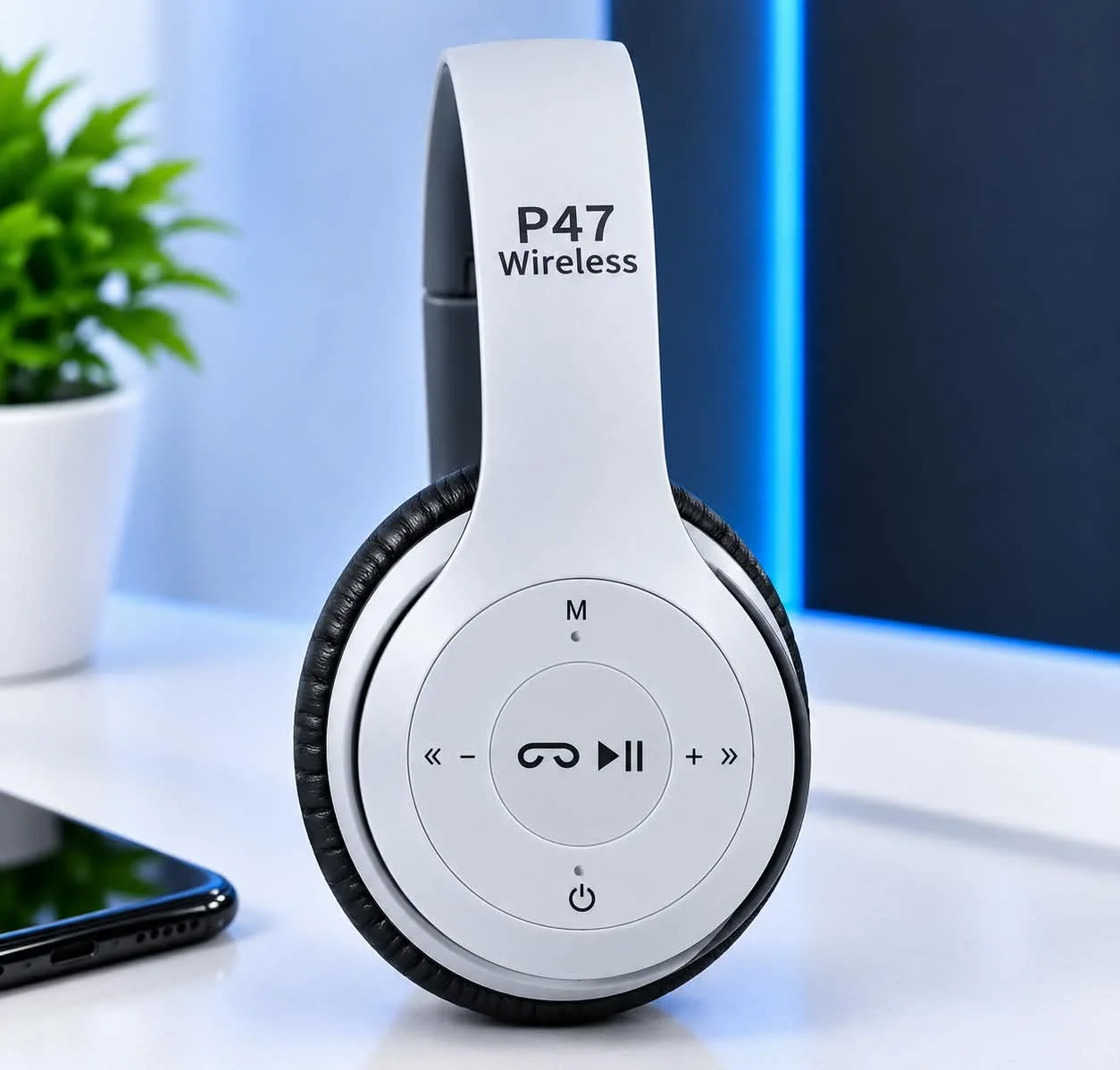 سماعات P47 اللاسلكية - هندسة دقيقة من الداخل والخارج 🎧✨