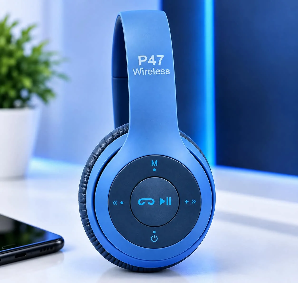 سماعات P47 اللاسلكية - هندسة دقيقة من الداخل والخارج 🎧✨