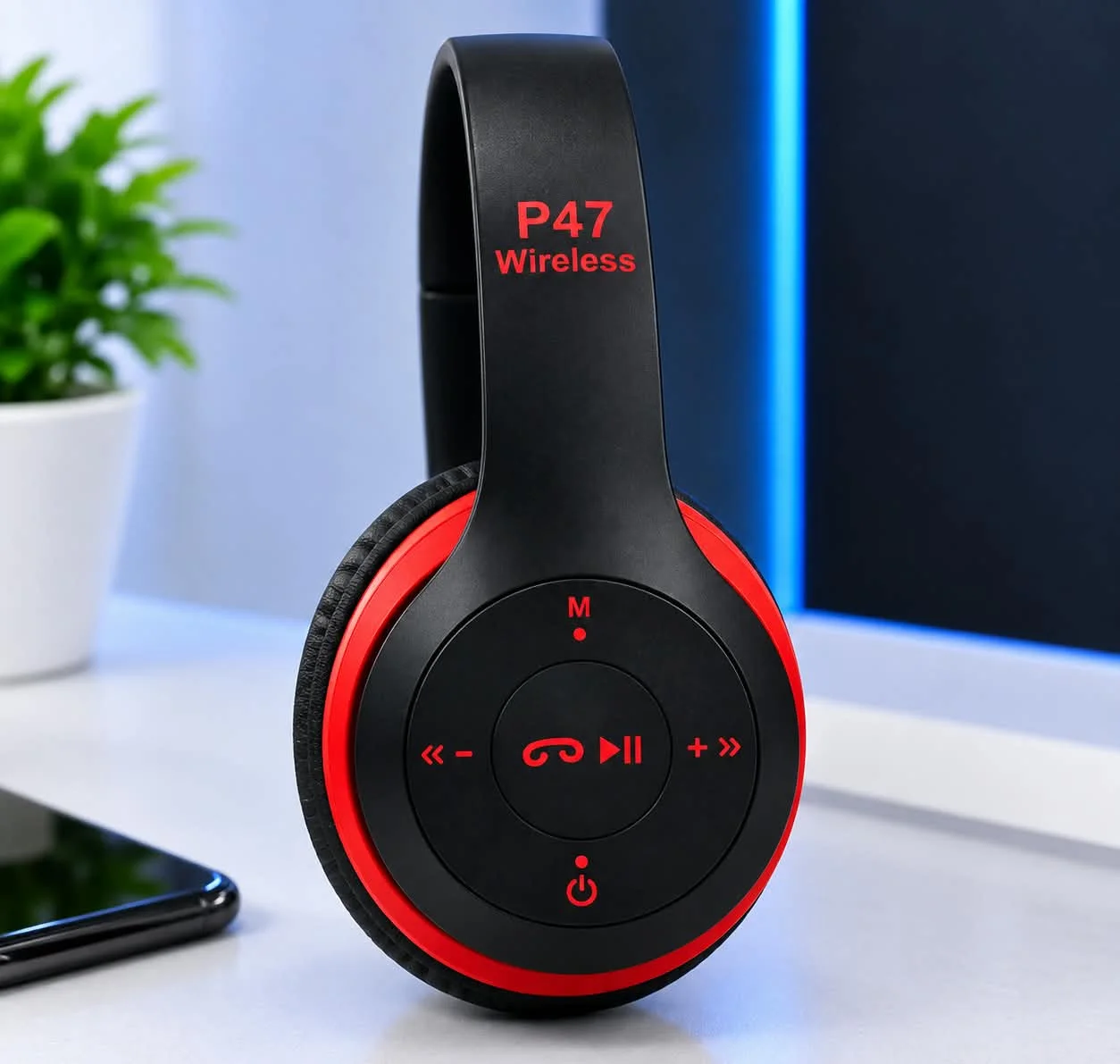 سماعات P47 اللاسلكية - هندسة دقيقة من الداخل والخارج 🎧✨