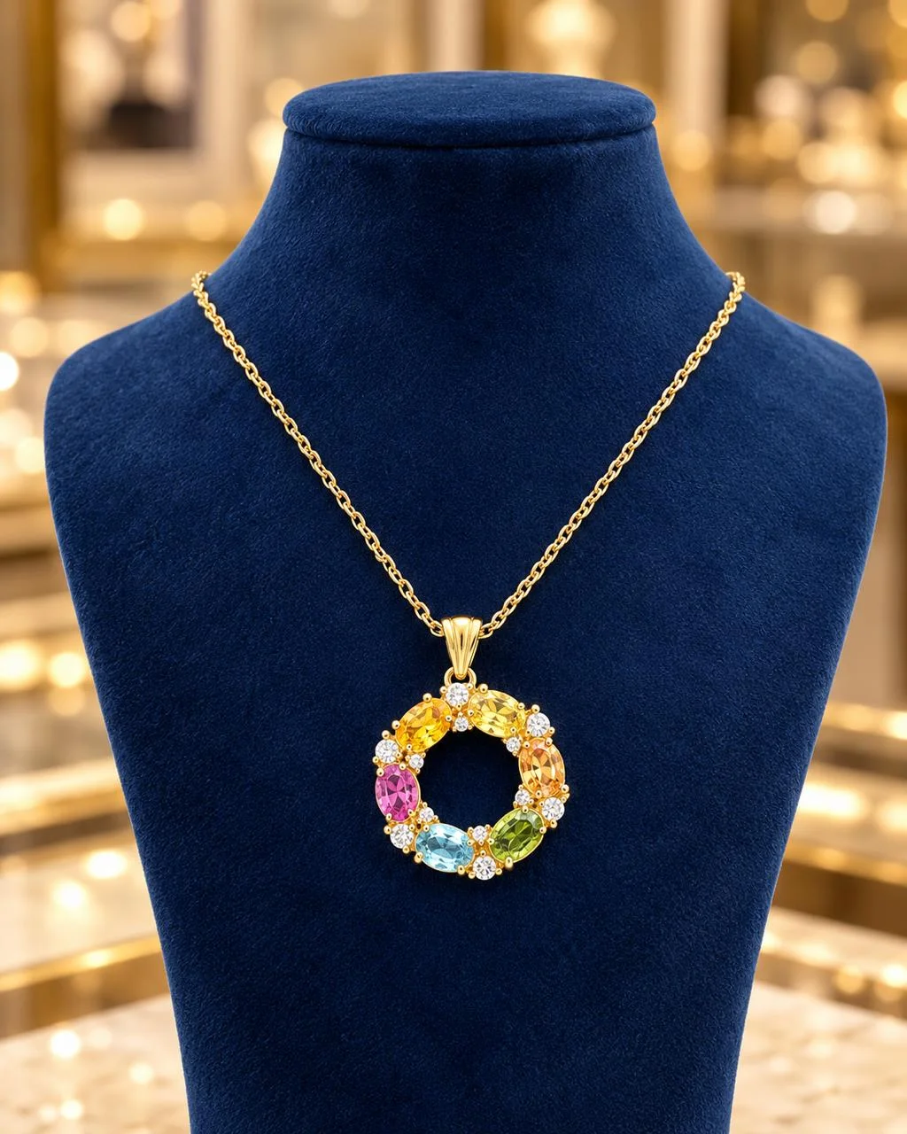 pendentif tourmaline en argent s925 /علاقة التورمالين من الفضة عيار 925