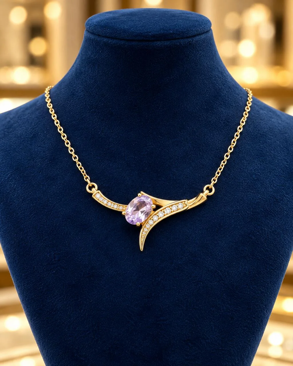 Pendentif Améthyste en Argent 925 | علاقة من الجمشت فضة عيار 925