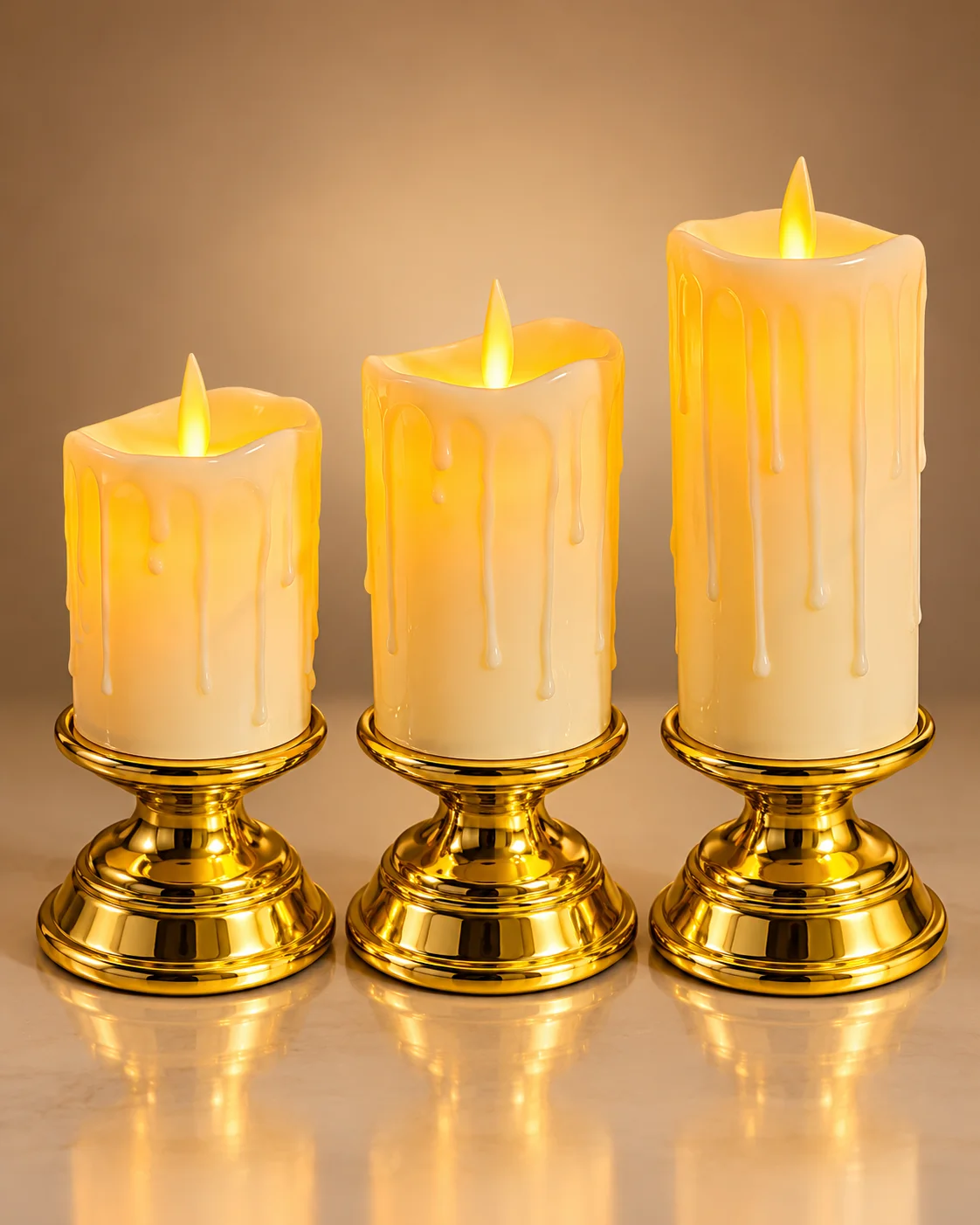 شموع LED ديكورية بتصميم راقي ✨🕯️