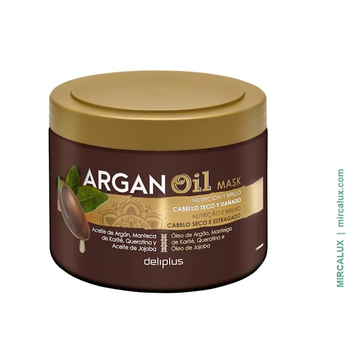 Masque Argan Oil Deliplus — cheveux secs et abîmés — 400 ml