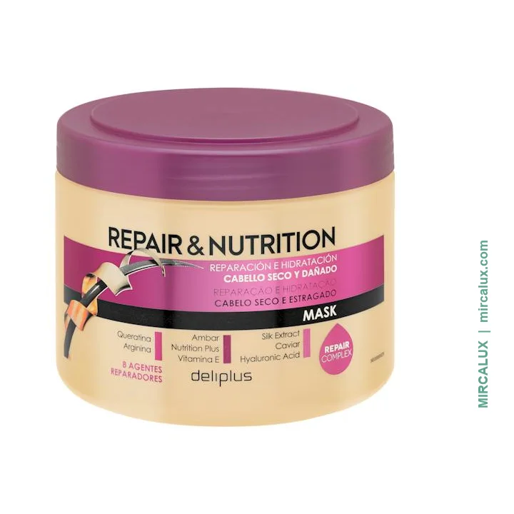 Masque Repair & Nutrition Deliplus — cheveux secs et abîmés — 400 ml