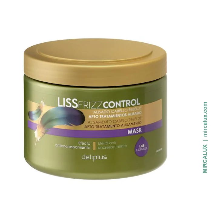 Masque Liss Frizz Control Deliplus — cheveux rebelles — 400 ml