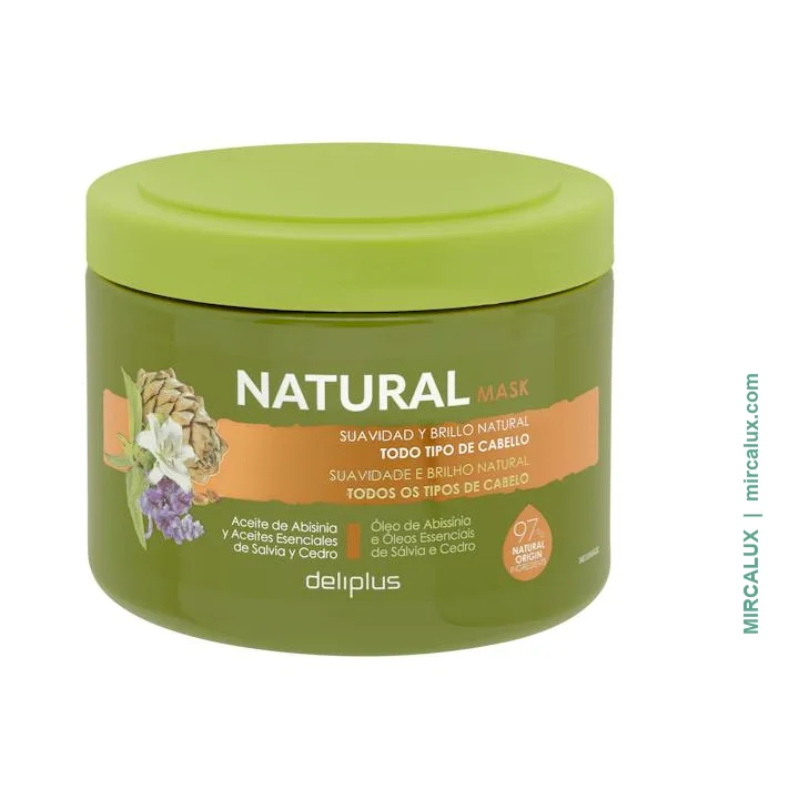 Masque Natural Deliplus — tous types de cheveux — 400 ml