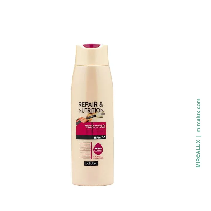 Shampooing Repair & Nutrition Deliplus — cheveux secs et abîmés — 400 ml