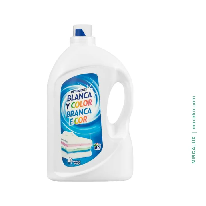 Lessive liquide Blanc et Couleurs Bosque Verde — 50 lavages (3 L)