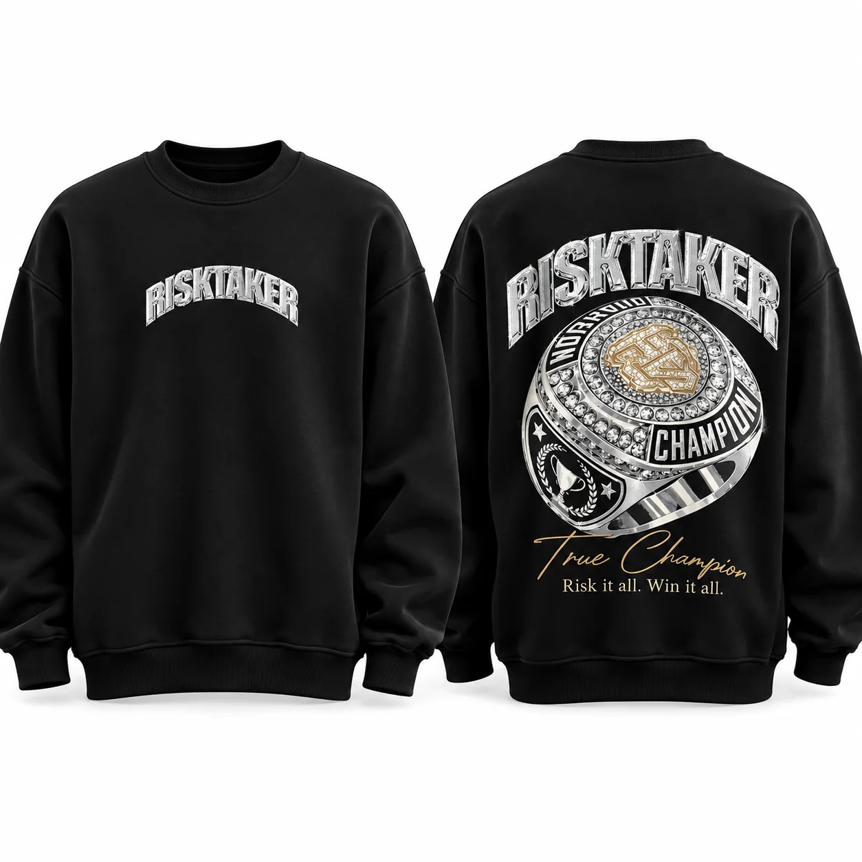 Sweat Oversize Noir RISKTAKER