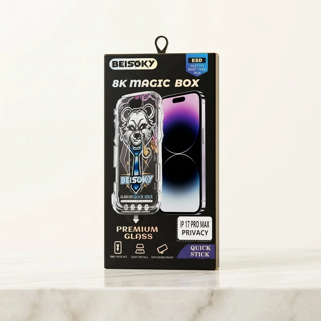 BEISOKY 8K Magic Box Privacy Screen Protector – Dust-Free Auto-Align Kit