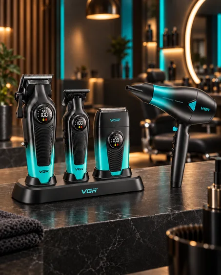 مجموعة الحلاقة الكاملة من VGR PRO
