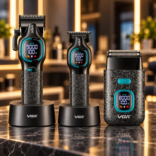 طقم الحلاقة الاحترافي VGR PRO – قص وتحديد وتنعيم VGR-886 S3 أسود