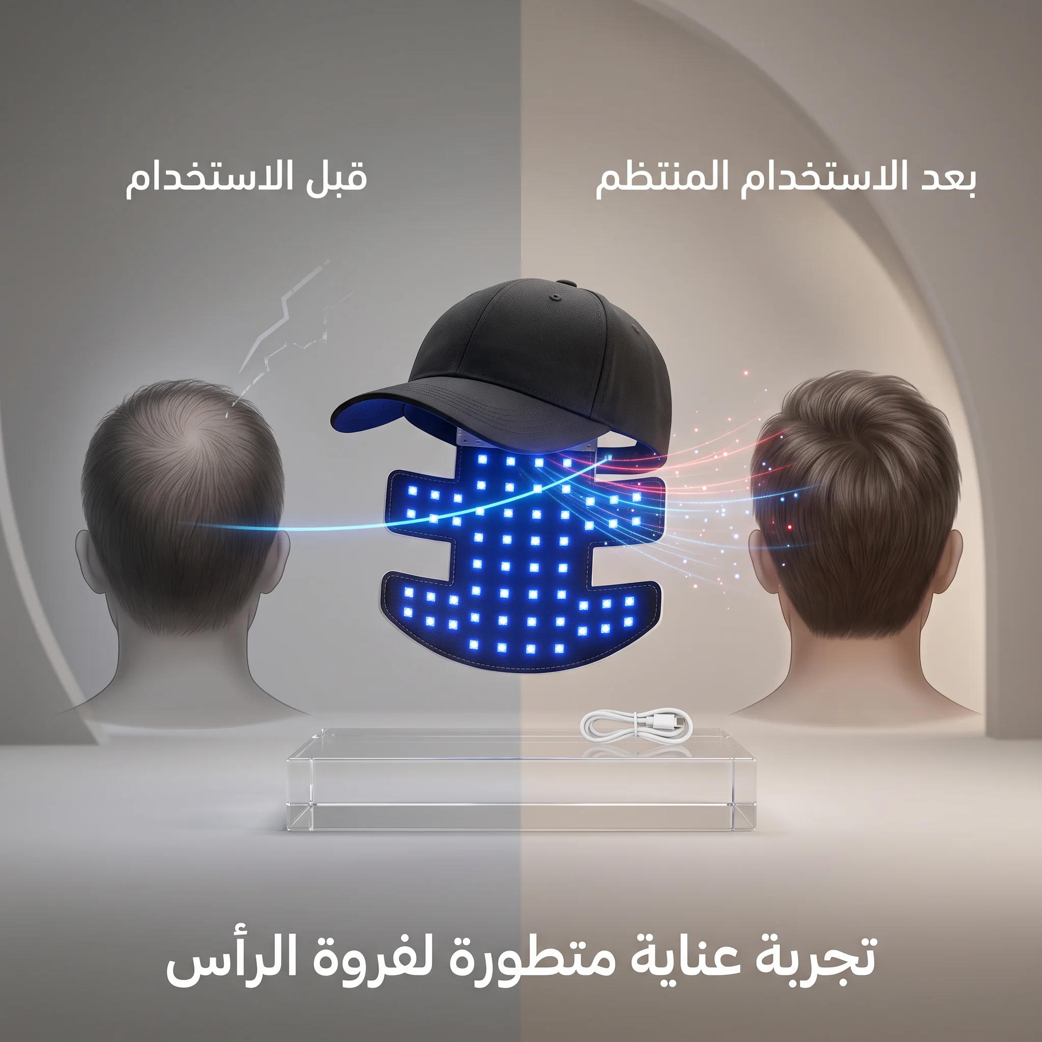 كاب العلاج الضوئي المتقدم لتحفيز بصيلات الشعر