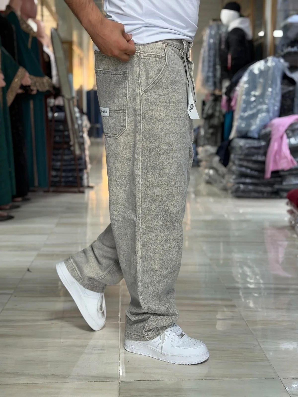 Baggy Jeans gris
