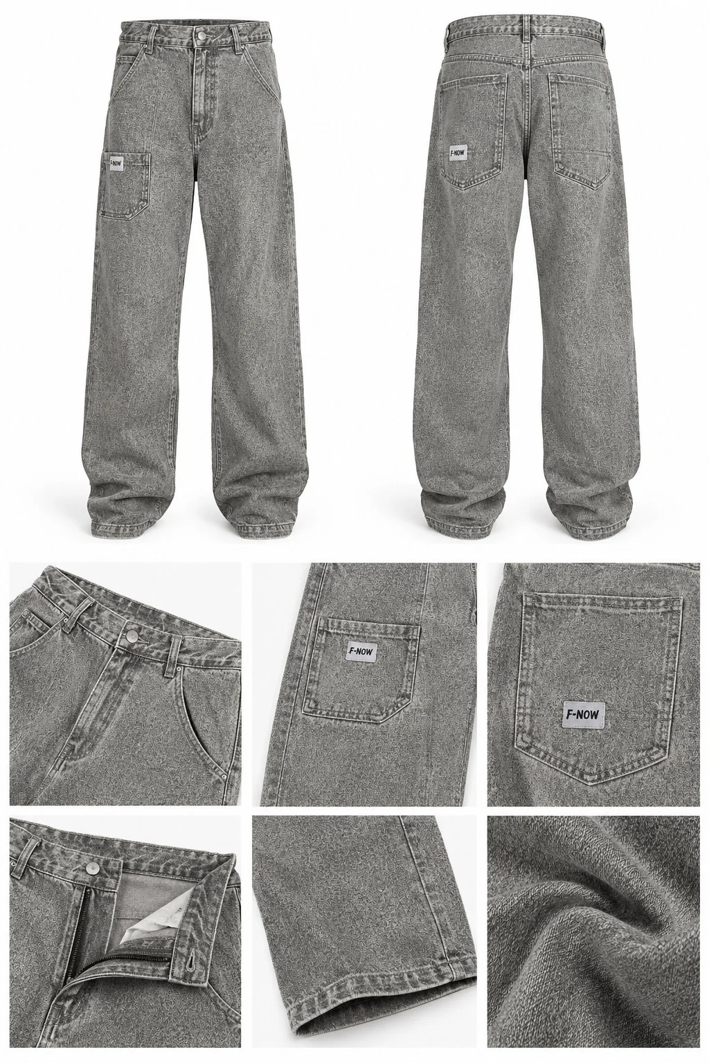 Baggy Jeans gris