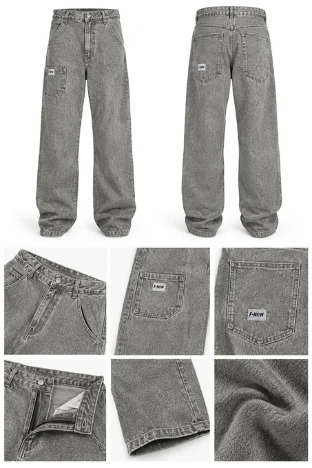 Baggy Jeans gris
