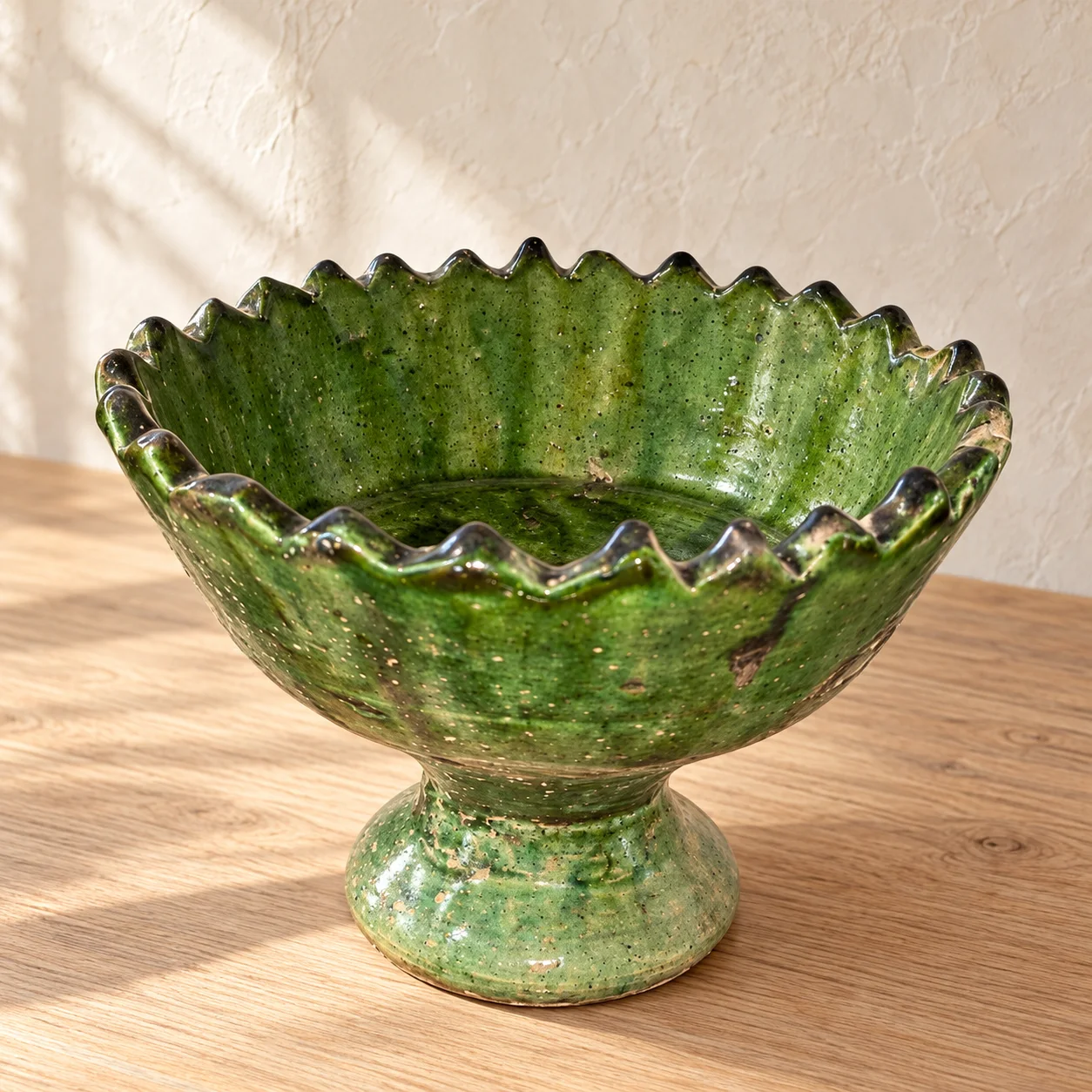 Couronne du Drâa — Scalloped Pedestal Bowl