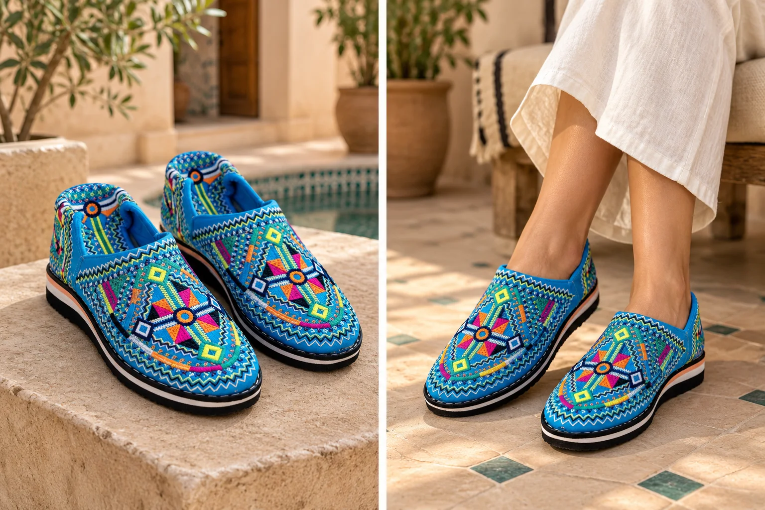 Tazribt — Embroidered Moroccan Shoes