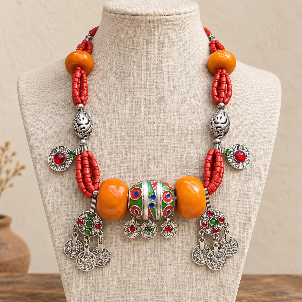 Loban Couleurs du Sud — Statement Necklace