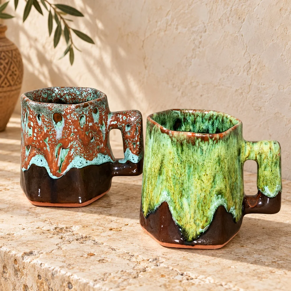 Handmade Drâa Mug — Café au Lait