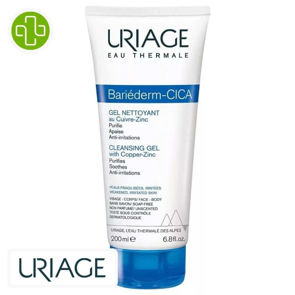 URIAGE – Bariederm-Cica Gel Nettoyant Purifiant – 200ml