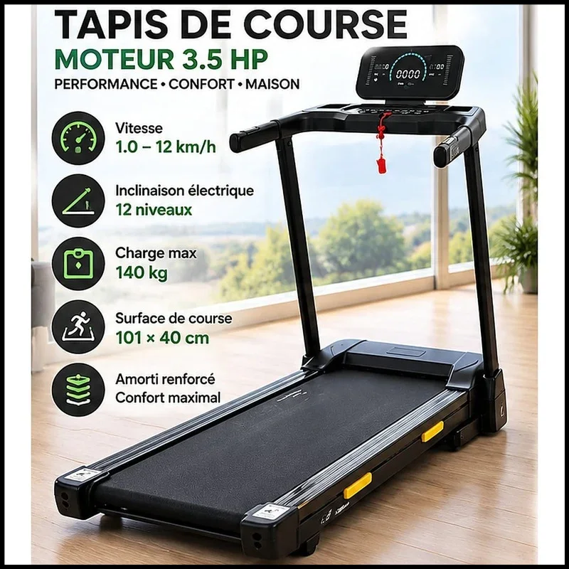 Tapis de course 12 Km/h