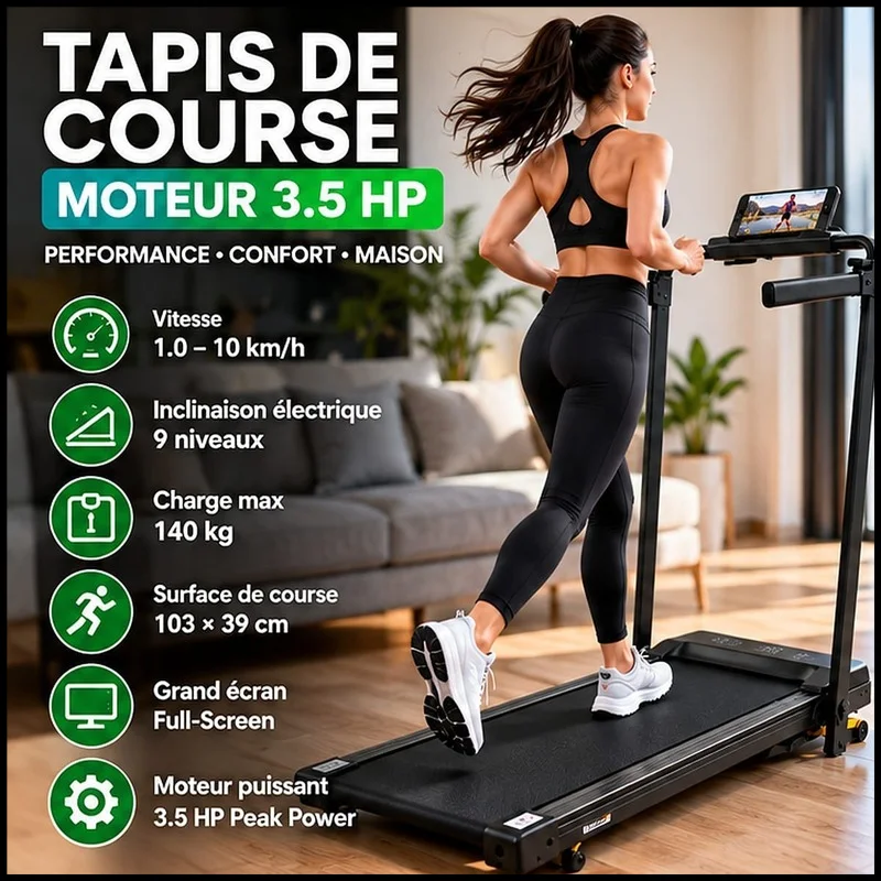 Tapis de course 10Km/H