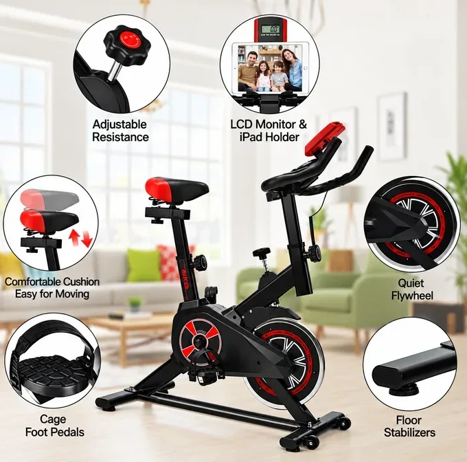 PACK FITNESS  – Vélo Spinning + Tapis Roulant 12 KM/H