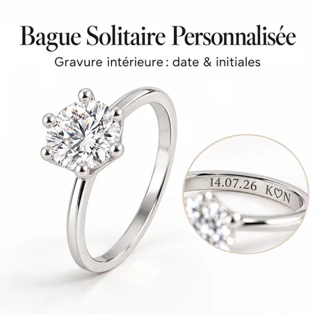 Bague Solitaire Éclat Éternel 925