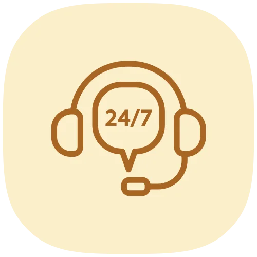 دعم عملاء متوفر 24/7