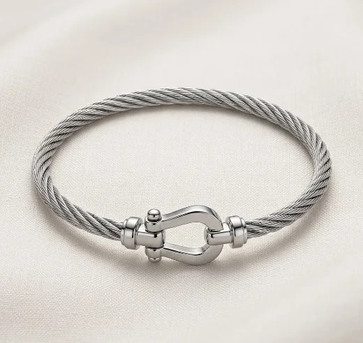 Bracelet Câble Argenté