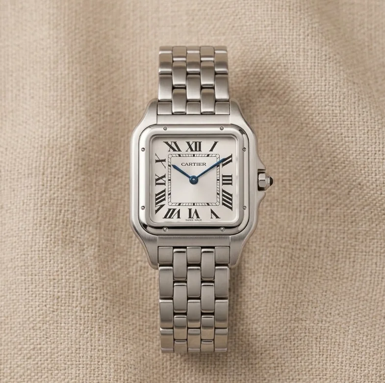 Luxe Square Silver Watch | Premium Stainless Steel