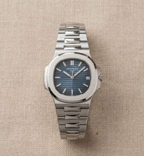 Montre Luxe Style Nautilus Bleu Nuit – Acier Inoxydable & Cadran Strié