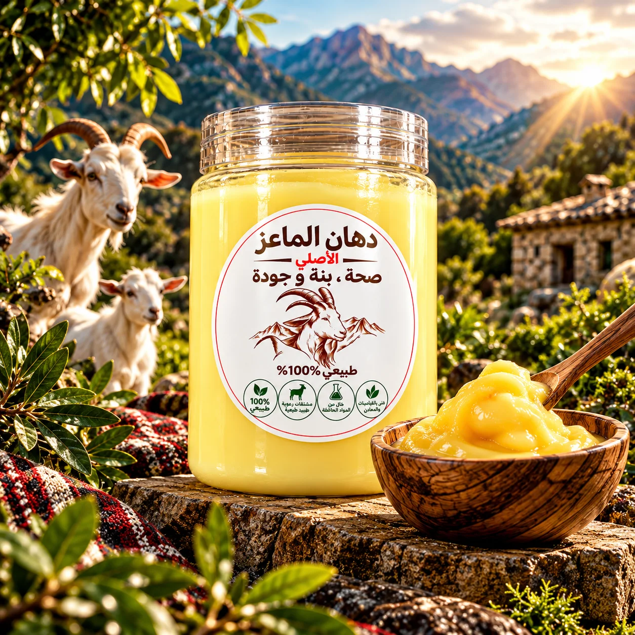 رجّع لأطباقك نكهة زمان 🇩🇿 دهن الماعز الأصلي… أصالة المطبخ الجزائري في كل ملعقة!