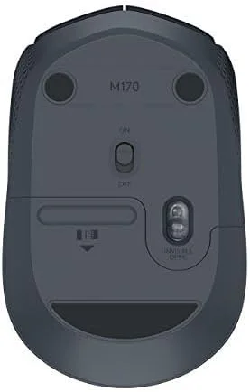 لوجيتيك ماوس لاسلكي M171 بتردد 2.4 جيجاهرتز مع مستقبل USB صغير، تتبع بصري