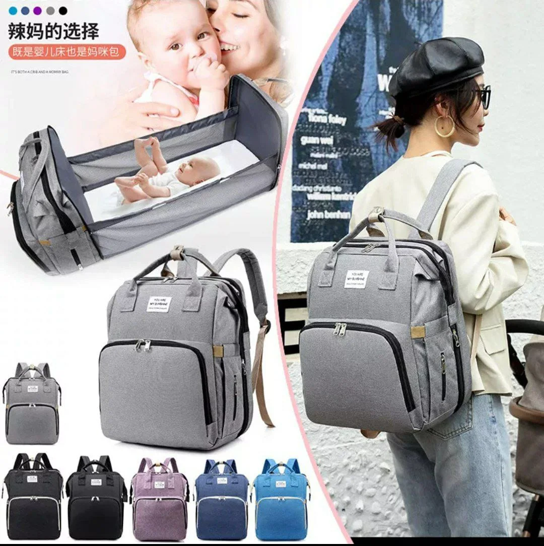 حقيبة ظهر متعددة الوظائف مع سرير  Bag-Sac à couches multifonction