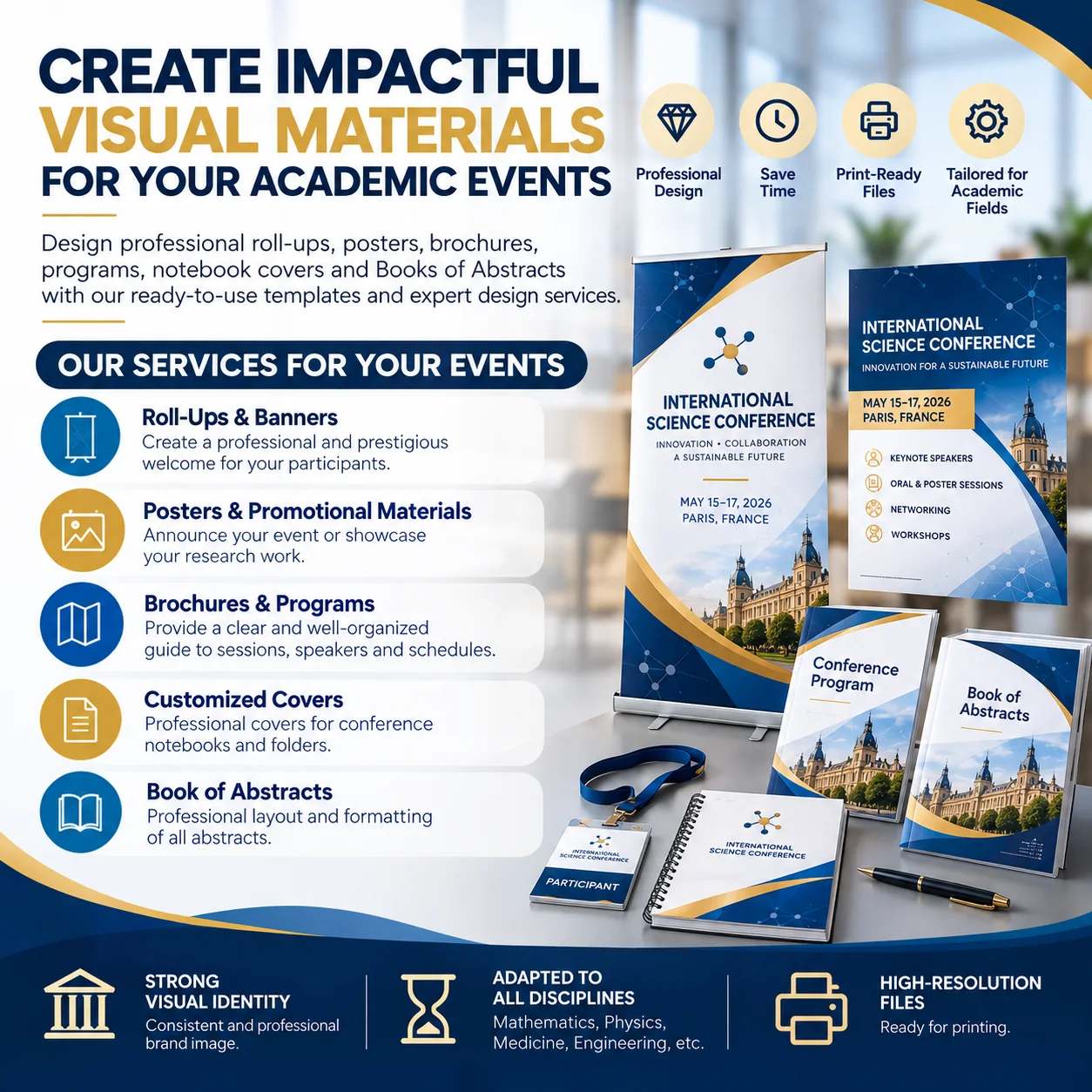Visual Packages for Conferences & Scientific Events