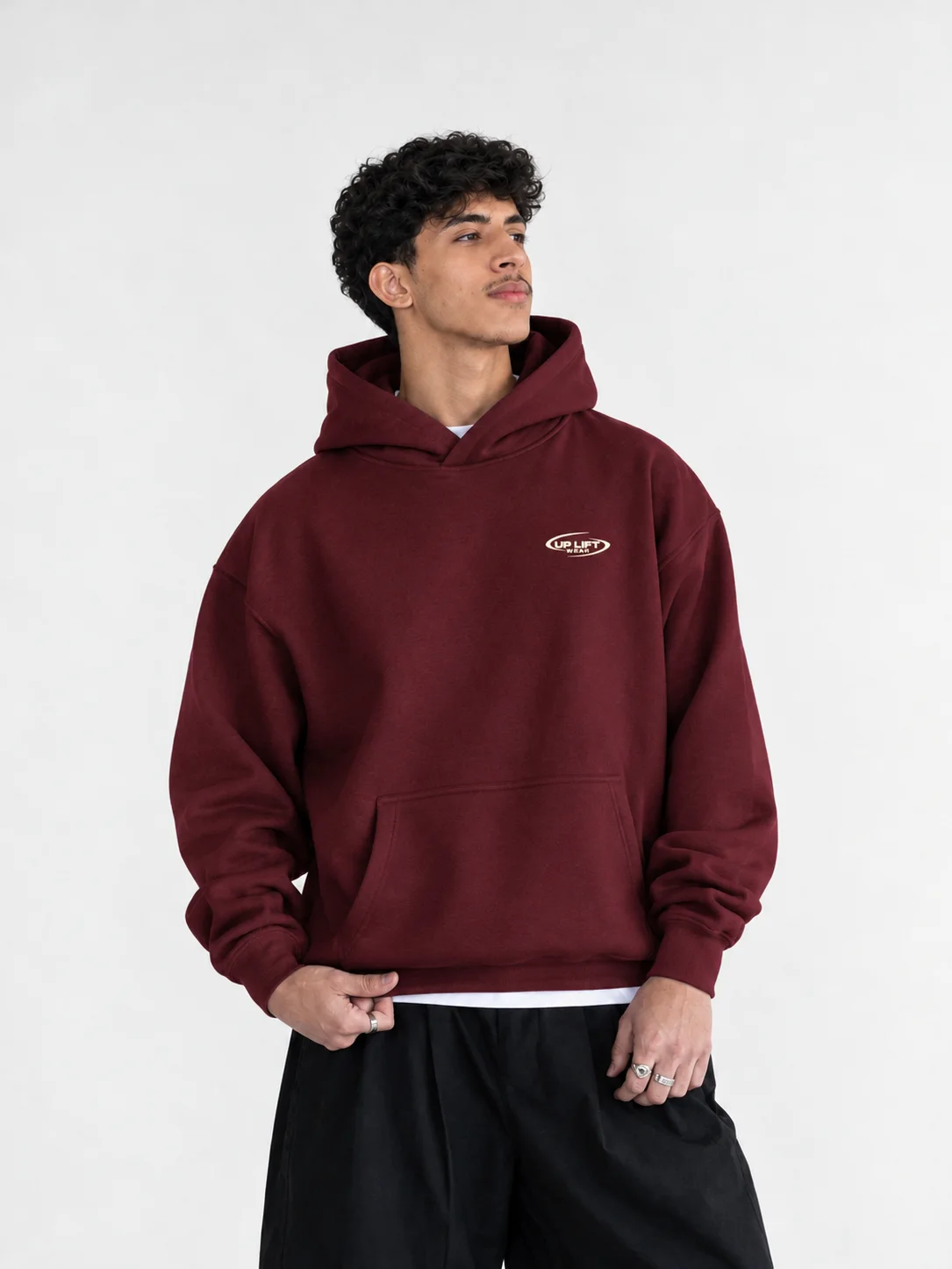 BURGUNDY  CORE HOODIE