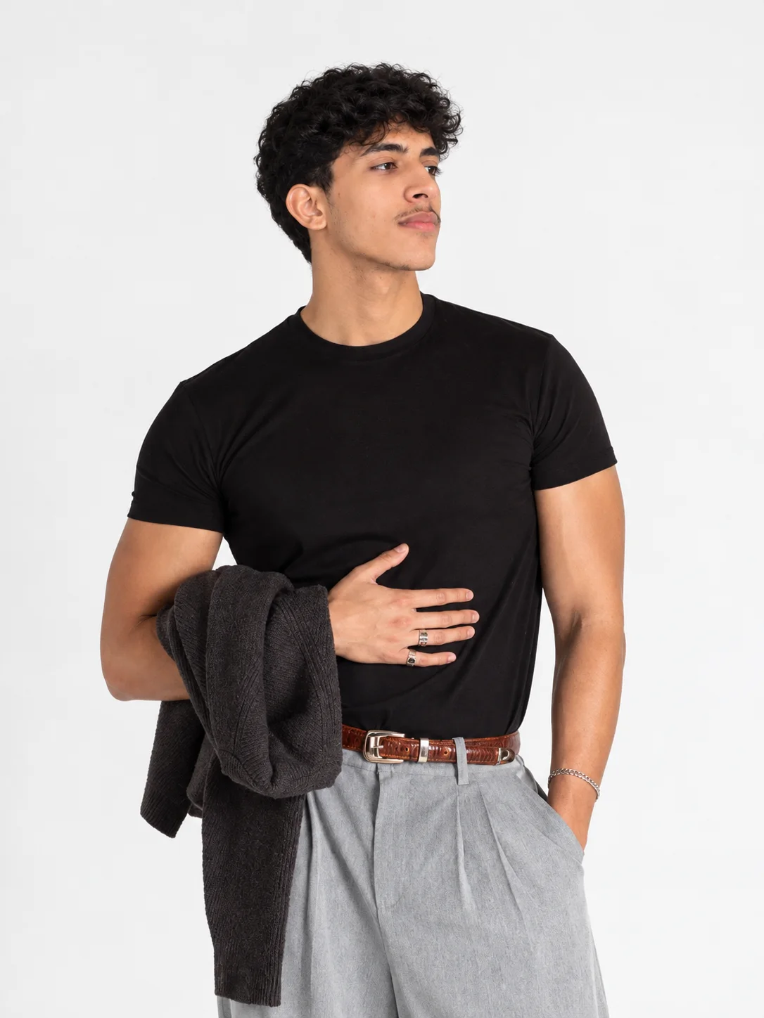 Fitted T-Shirt  – Black