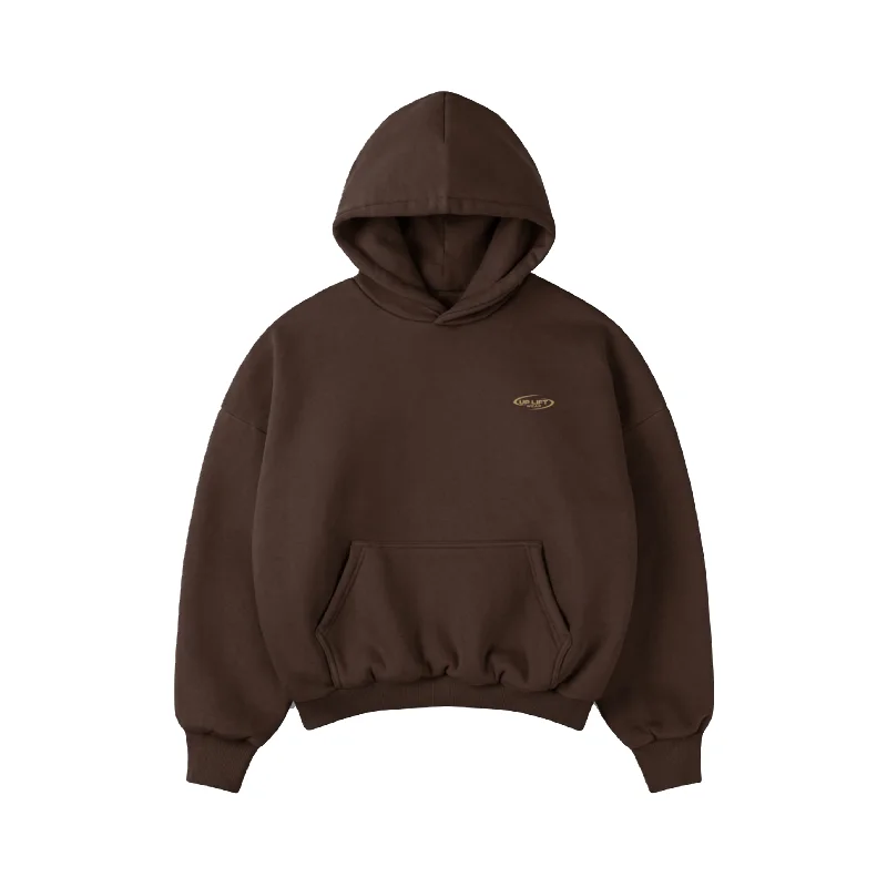 DARK BROWN CORE HOODIE