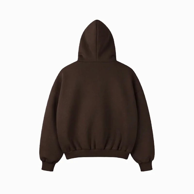 DARK BROWN CORE HOODIE