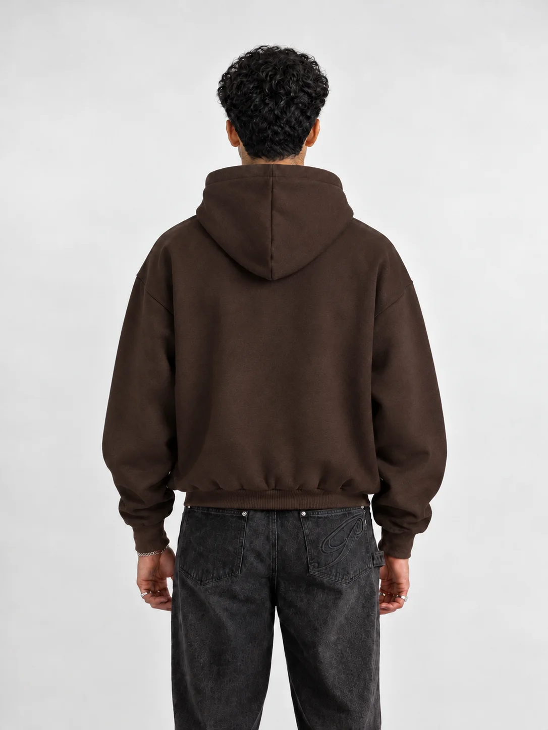 DARK BROWN CORE HOODIE