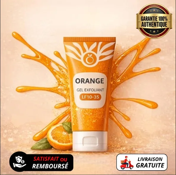Gel Exfoliant a l'Orange - Revelez l'eclat de votre peau en 60s