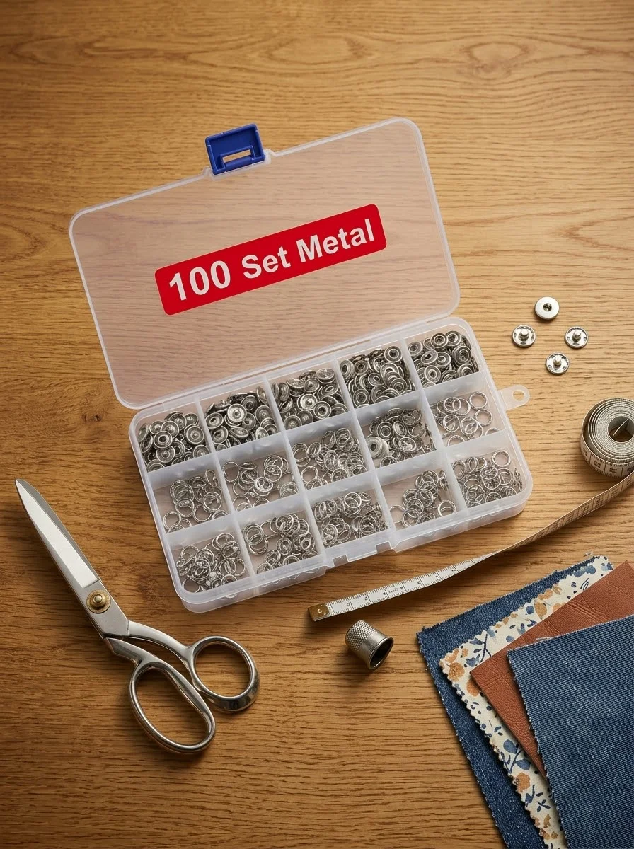 9.5mm Metal Hollow Five-Claw Snap Button Tool Kit