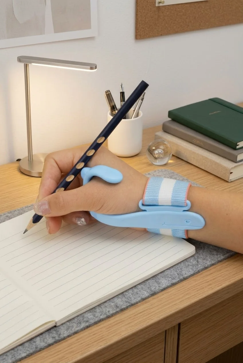 Silicone Right-Handed Wrist Correction Pen Holder