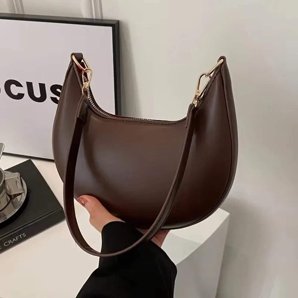 Moon-Shaped Shoulder Bag