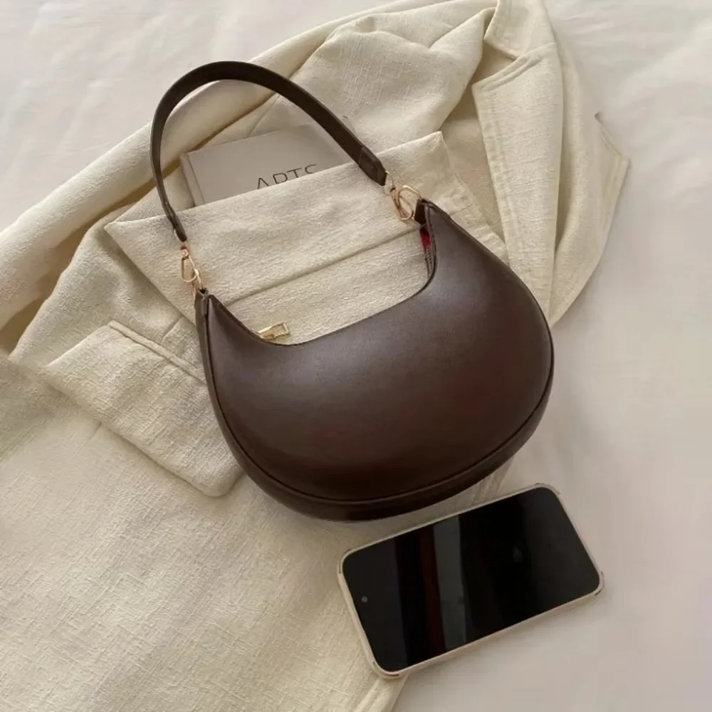 Moon-Shaped Shoulder Bag