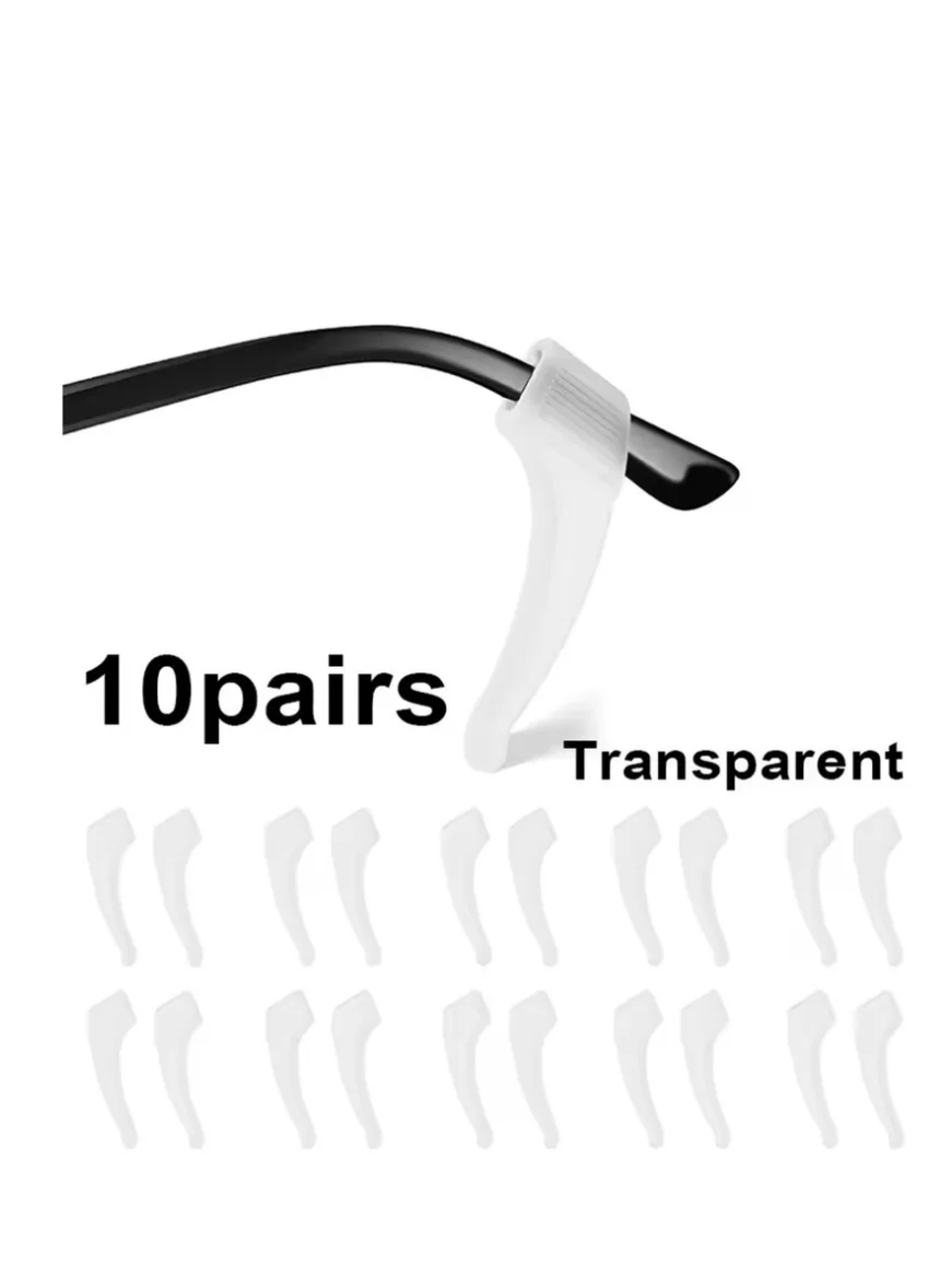 Anti-Slip Silicone Eyeglass Ear Grips (20Pcs/30Pcs)